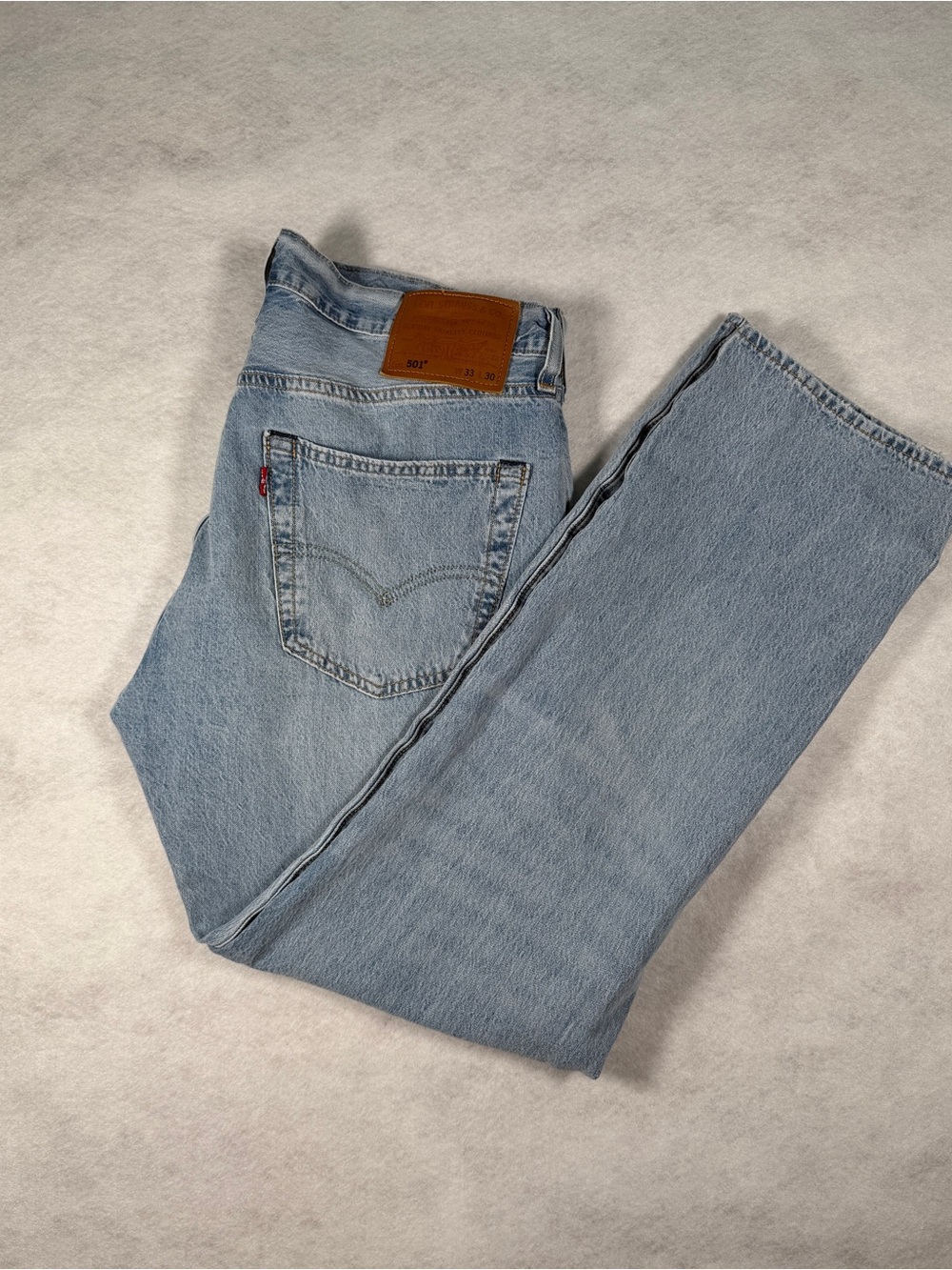 Mens Levis 505 Straight Leg Jeans Med Wash Actual Size 33X28.5 READ DESCRIPTION